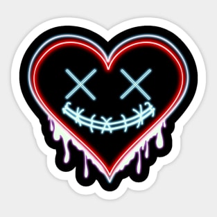 Neon Heart Sticker